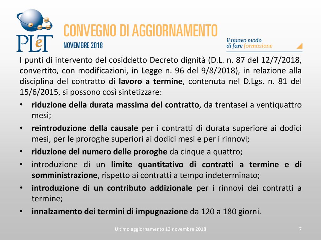 Decreto Dignit Prime Interpretazioni Ppt Scaricare